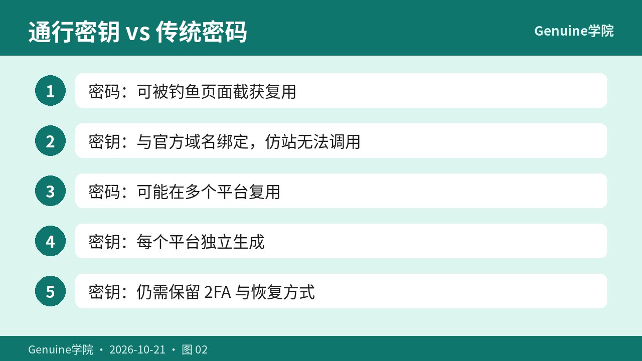 通行密钥与传统密码对比