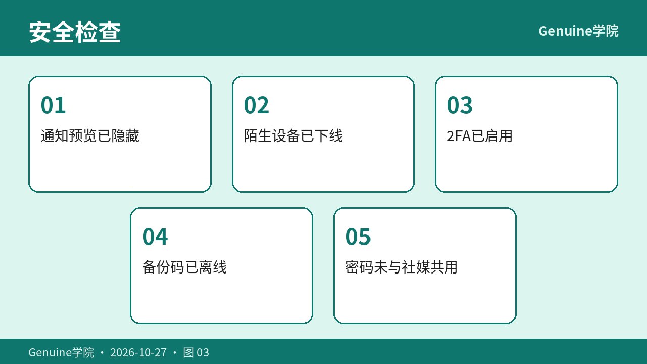 恢复码离线备份检查